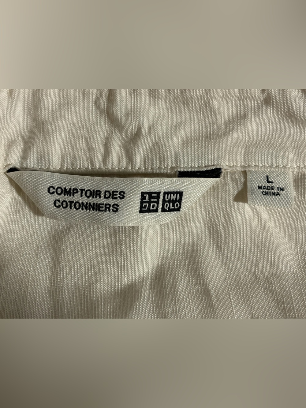 Uniqlo x Comptoir des Cotonniers Linen Blend Pintuck Sleeveless Dress - Cream - Picture 4 of 5